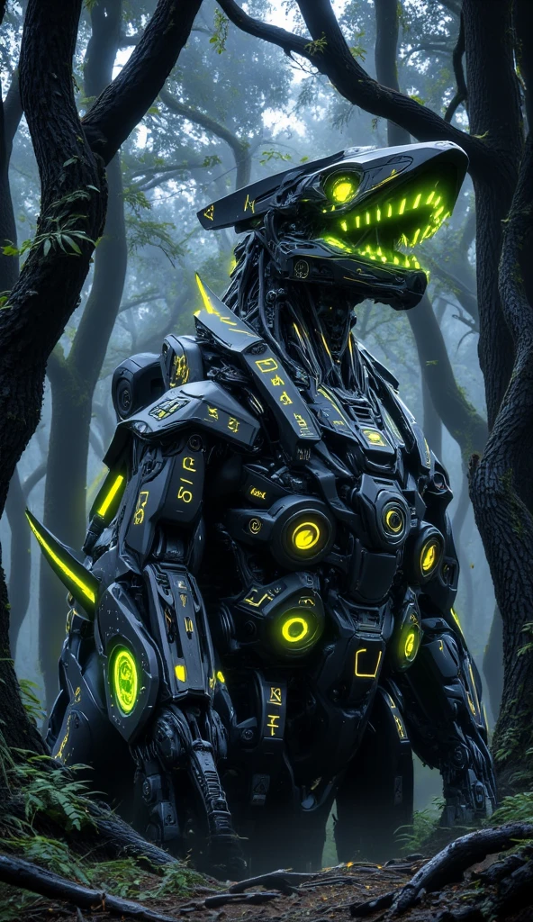 full-body-shot,niobium Manganite (The Alien Entity:Caribbean:0.5), wants eat,survival in criminal city of future,Cinematic,soft colors, Technicolor,natural skin textures, hyper realism, hyper detailed,Extremely detailed,High contrast,Masterpiece,Realistic,Ultra Detailed, intricate details,realistic humid leather,extremely intricate,Epic Realistic, cinematic style,irina yermolova,high contrast,HDR,extremely detailed, [deep night landscape],masterpiece,intricate details,faded,eyes extremely detailed, high detailed eyes,8k resolution,RAW,retina, Nikon Z9,wlop,scratched, flaking peeling paint from body,surrounded dark Iridescent mist,transparent white light halo, bailong plant Oiwa made of dead plants ,,an garden with live sinister bloodthirsty lifes, ancient trees at the stage of radioactive half-life,trap against fairies between trees,Carnival Row city