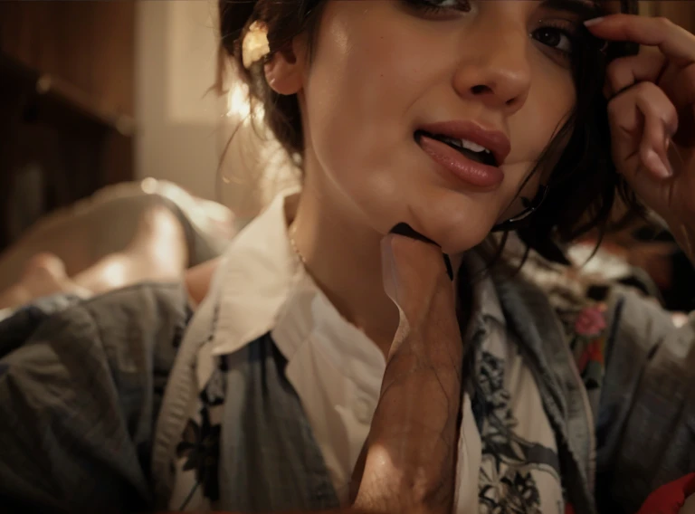 Woman with penis in her mouth