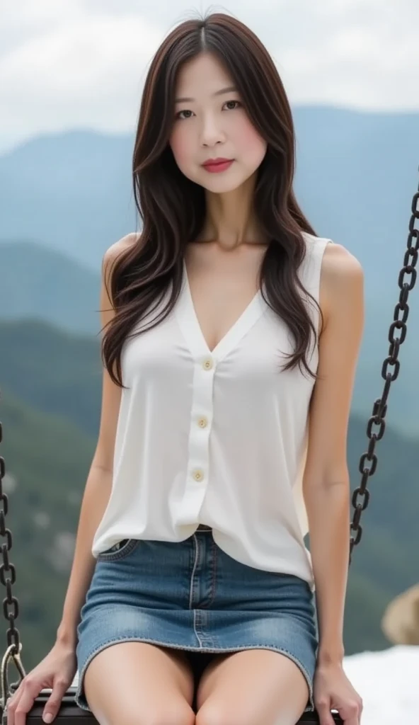 Masterpiece, best quality, (realistic, photorealistic: 1.37), 8k, an extremely refined and beautiful, amazing, fine details, official art, ridiculous, incredibly ridiculous, huge file size, super detailed, extremely detailed, beautiful meticulous girl, 1 girl, (perfect female figure), full body, t-shirt, shorts, long legs, no breasts.