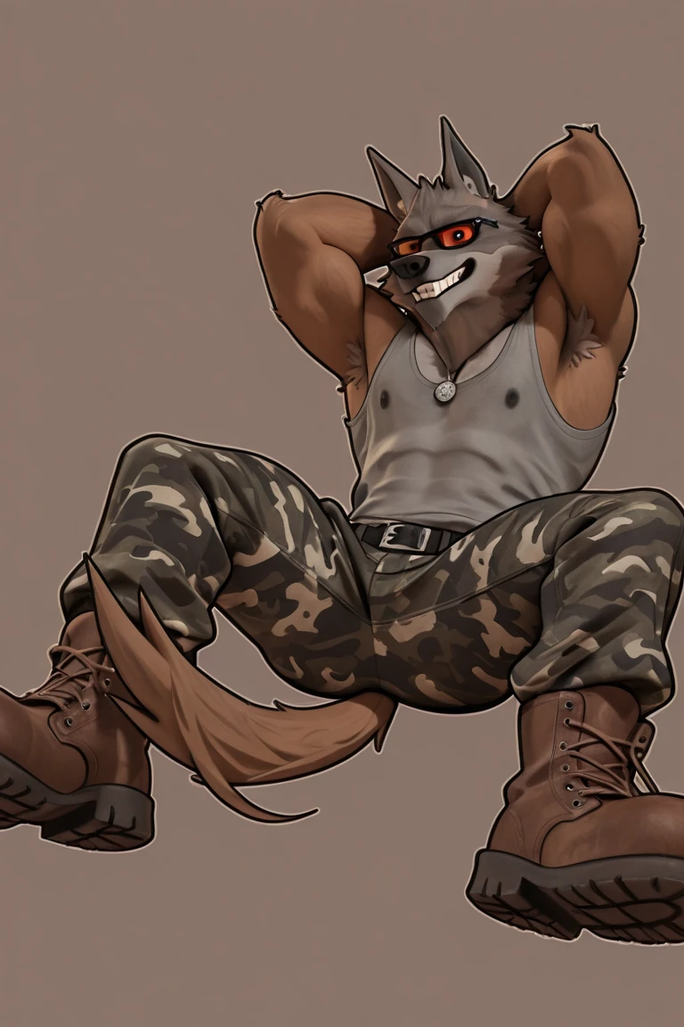 (((by fluff-kevlar, by Zackary911, by Kenket, by Kilinah))), solo male ((Kobold antrum, extremely detailed, extremely detailed legs, extremely detailed arms, extremely detailed face, perfectly detailed eyes, perfectly detailed anatomy)), (detailed kobold)) wearing a long cloak, muscular abs, Kobold black horns, Kobold tail, messy white hair, (orange thigh highs), ((black micro-thong:fire_pattern_design_thong)), shirtless, front view, looking at the observer with a smile, perspective, finely detailed claws, punk style, adventure backpack, perfect drawn eyes, punk style spike bracelets and collars