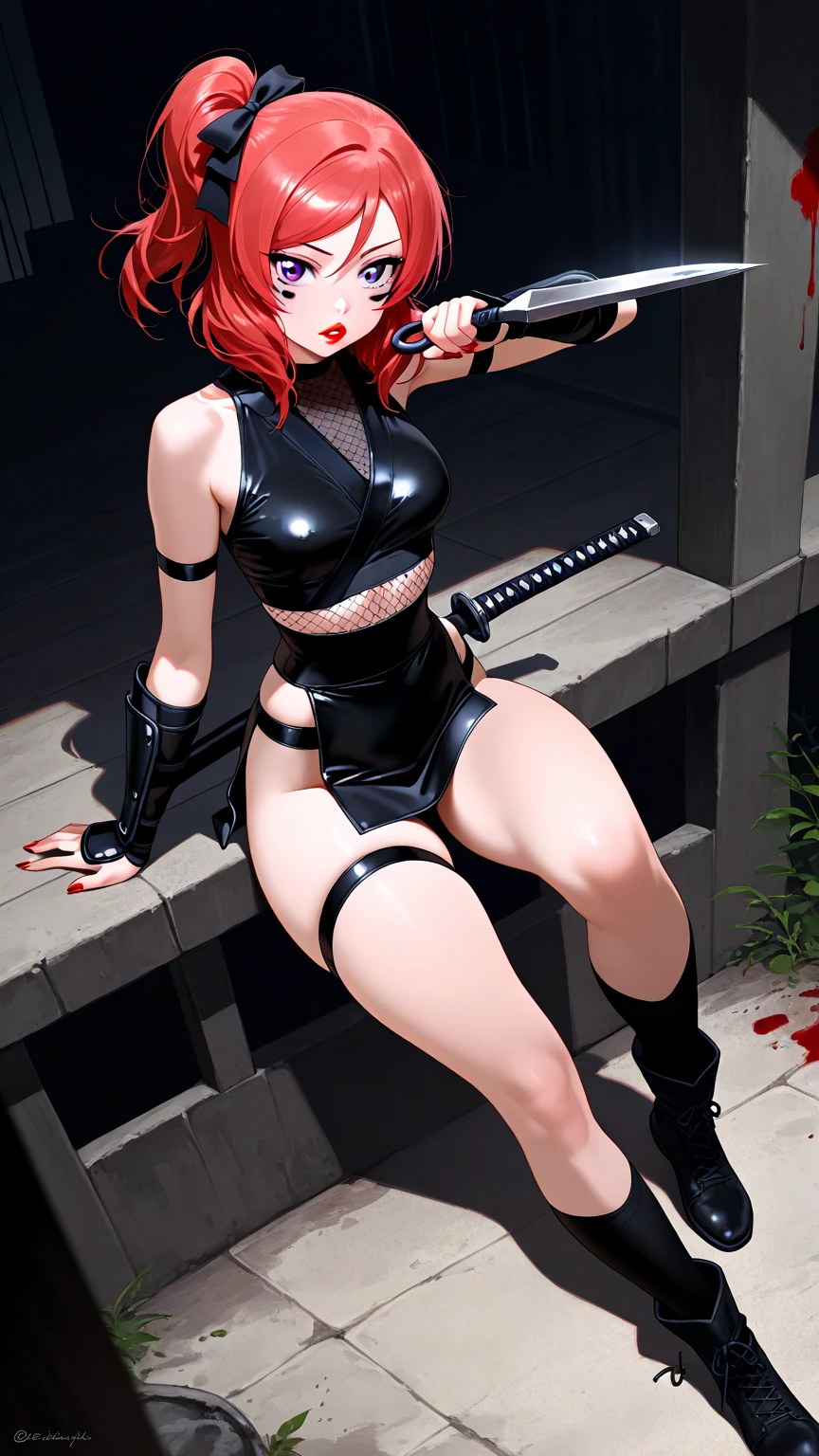 1 weak sexy beautiful woman, white hair spread on the ground, body scarred, lying in a broken room full of blood, realistic fantasy rendering, super realistic 8k octane photos, cool colors, perfect body proportions, perfect appearance, realism