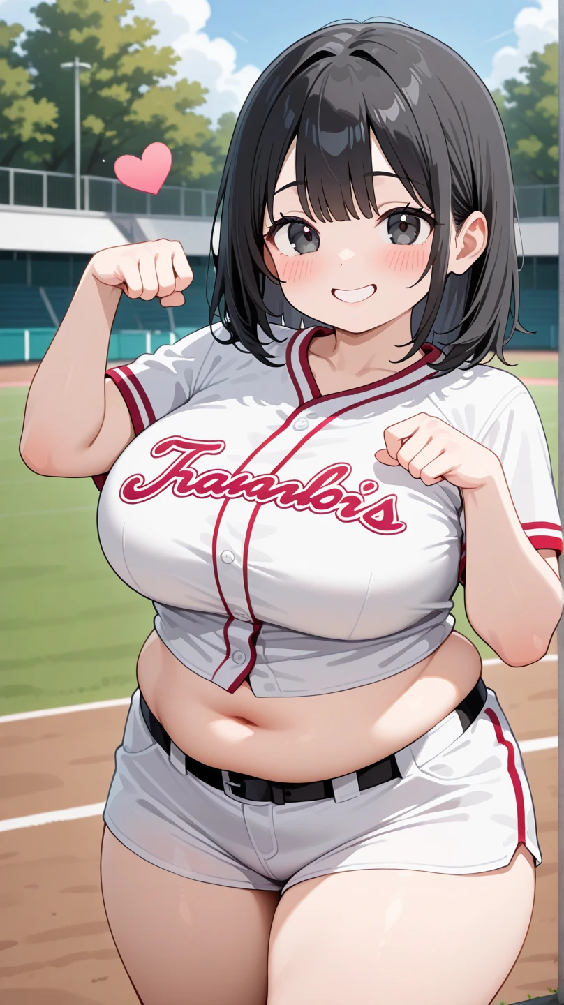 ((Masterpiece)), perfect anatomy, perfect shading, field of depth, (best quality), extremely delicate and beautiful, perfect lighting, detailed face, ultra cute face, cute, (cowboy shot 1.2), looking at viewer, full body, (((1girl))), (((solo))), cheerleader
long hair, fluffy hair, brown hair, green eyes, ((blush))), embarrassed, worried, (cheerleader uniform), (white tank top 1.2), (short section red skirt 1.2), thigh highs, chocker, extremely tight clothes, large breasts, cleavage, perky breasts, (((wide hips))), ((thick thighs)), ((big butt)), ((plump)), chubby belly, fat rolls, belly hang, she has a jiggly belly,
Locker room, intricate background, detailed background, sweaty, out of breath, hands on hip
