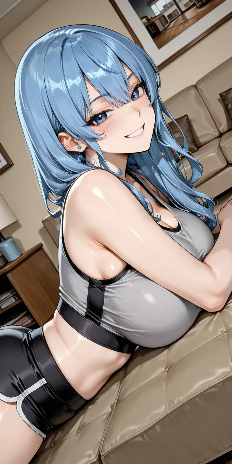 1 girl,short silver hair,girl is nude,girl is showing off nipple,girl's face is clouse to penis,girl is kissing penis1 boy,penis,pov,girl is breasts blowjobing,paizuri,girl is put hands chest,penis is between breasts,penis in breasts,breast squeeze,boy' penis is sandwiched by girl's breasts,inside bedroom,beatiful detailed 5 fingers,beatiful detailed arms,nsfw,ultra detailed,anime style,only bust shot