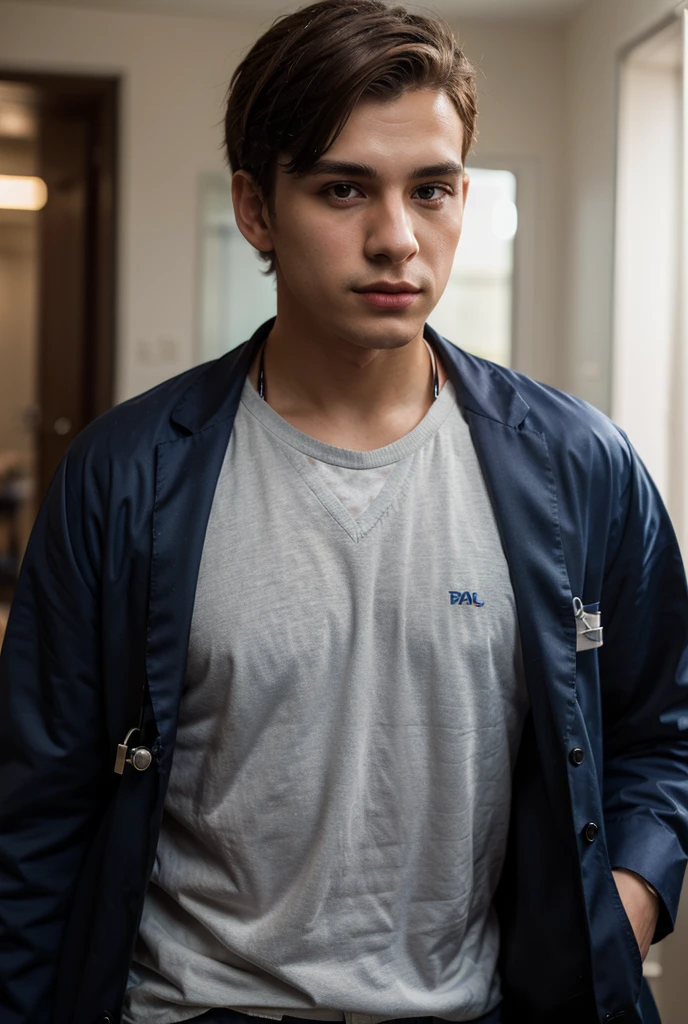epiCRealism, 1boy, (male), (full shot:1.5) professional photograph of sc_glenn (standing) (wearing a purple shirt and jeans:1.5), <lora:SC_Glenn-09:0.8>, deep photo, depth of field, Superia 400, bokeh, realistic lighting