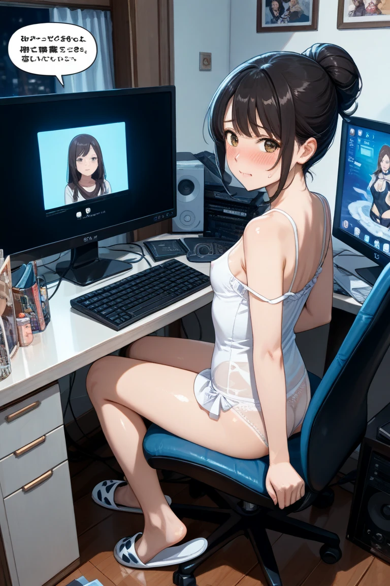 (((masterpiece, Highest quality, High resolution, 超High resolution, Perfect Pixel, Depth of written boundary, 4K, RTTX 10.0))), Beautiful Anime Women, Beautiful art style, Anime characters, ((Smooth texture, Realistic texture, Anime CG Style)), Exact finger count、Exact number of legs、(Exact number of arms:1.0, Exact number of hands:1.0), (Perfect hands, Perfect ???????), Cinematic, Realistic, Extremely detailed CG, Daytime lighting, Perfect lighting, Best Shadow, The best natural light, whole body, Perfect body, バランのとれたPerfect body, Perfectly balanced style, (Slender body:1.2), Small face, ((bangs, Various hairstyles, Stylish hairstyle)), ((4人のかわいい女性はIn underwearで並んで歩いている:1.8)), ((Bow tie around neck, High heels:1.3), (Sexy and cute white underwear, Sexy and cute light blue underwear, Sexy and cute blue underwear, Sexy and cute pink underwear:1.3), (Stylish shiny satin panties, Side-tie panties, Panties with a plain center and lace decoration on the sides:1.3), (Thin panties with ribbon:1.3), (Micro Satin Bra, Lace-trimmed bra, Thin bra with ribbon:1.3), (garter belt, Garter Strings, Knee socks:1.3):1.3), (Beautiful big boobs:1.1), (Embarrassed expression:1.4), blush, (Stylish office space, Office corridor with windows:1.5), naked, (In underwear:1.2). In underwearのオフィスレディ, whole body, Angle from the front, All the same height, Accurate perspective, Chizuru, sumi, Hand, mami