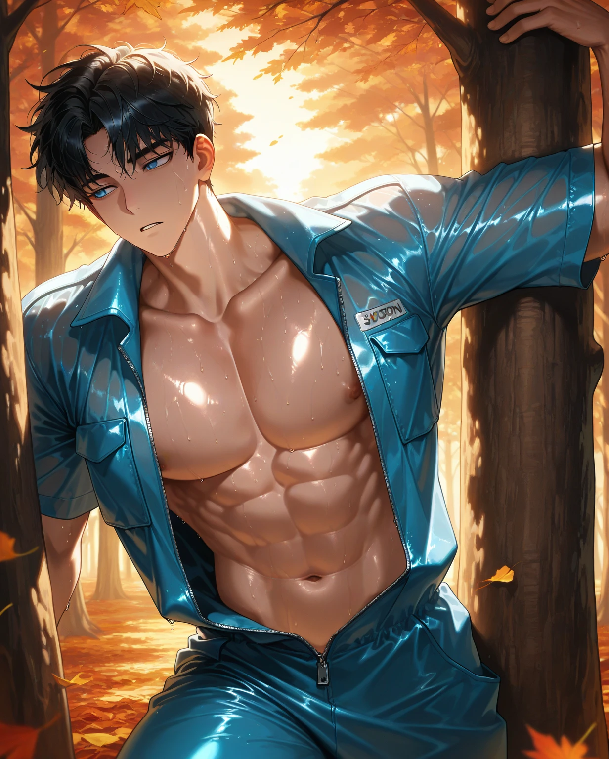 A strong and handsome 23-year-old Middle Eastern man, with a sculpted physique, confidently dressed in a baseball cap and a stylish speedo, highlighting his striking cleft chin and muscular arms. Gigachad.
