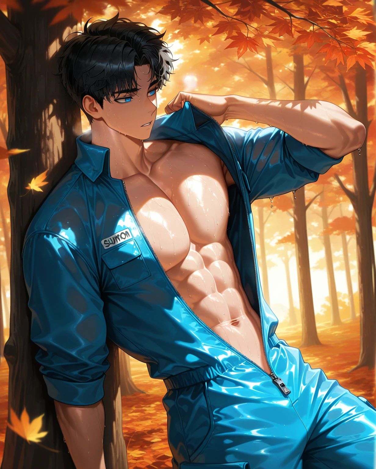 (Furry art,Uploaded on e621:1.4),(tmasterpiece:1.3),(best qualtiy:1.2),(2D:1.0),(illustratio:1.0),(Sharp:1.2),(Pubic area is clear,Shiny:0.8),(impasto:1.1),(ultra - detailed:1.0)(1boys,Solo exhibition),(shaggy:1.6),(tigre:1.2),(Robust)(Tall)(strong)(shorter pants)(Be red in the face)(is shy)(male people)(The large)(Handsome)(strong)(big)(no clothes are worn)(Pool)(swimmning)