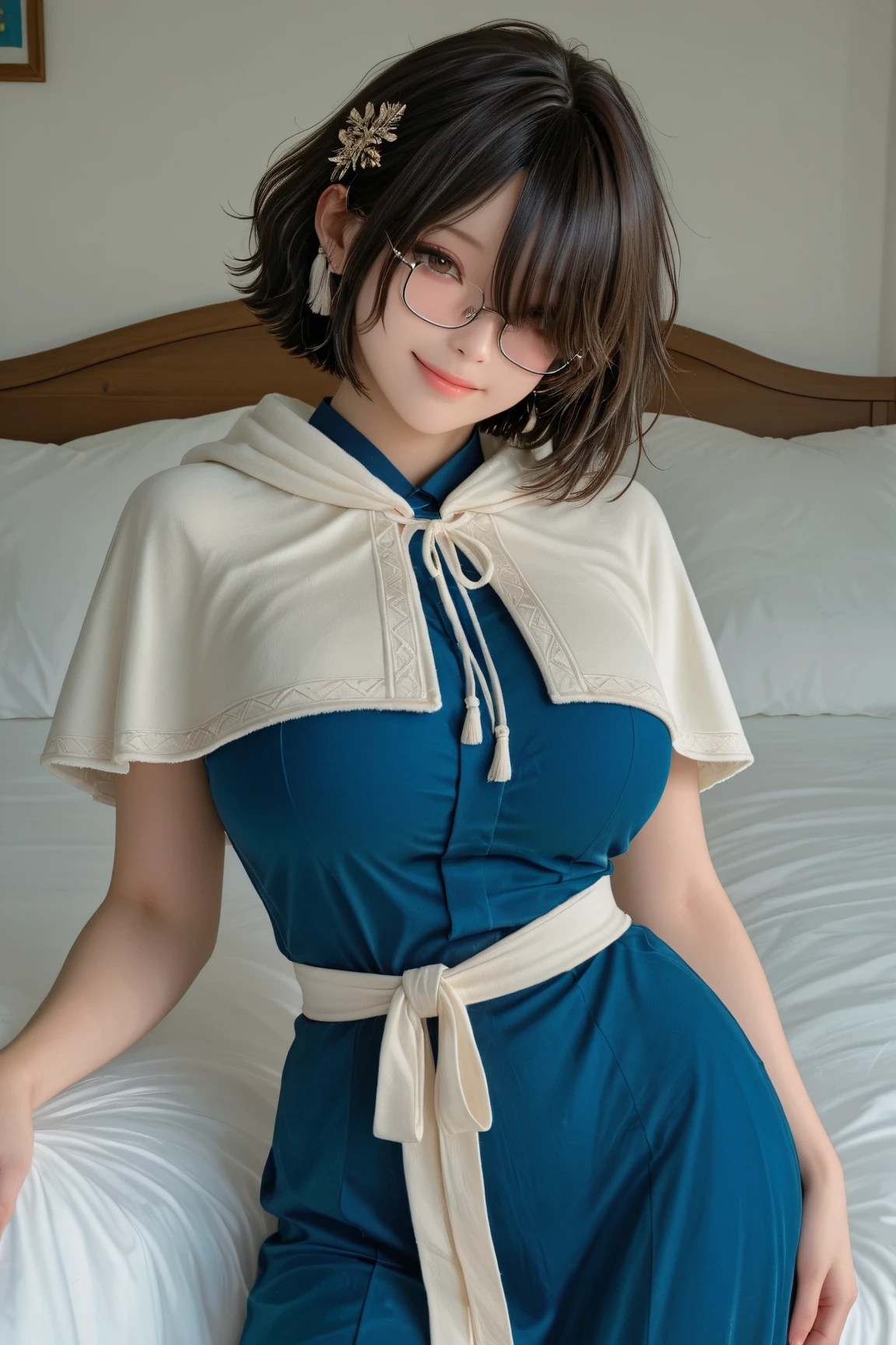 (tmasterpiece),(best qualtiy),8K,high detal,pov_doorway,1girl,blush,looking_at_viewer,cleavage,white hair,naked_apron,huge titasterpiece, highest quality, highest quality, Official Art, beautifully、beautiful:1.2, Cinema Lighting、Key light at 45 degrees from the front, Subsidy Light、Soft Backlight), Realistic depiction、photograph、Realistic depiction、Ultra-realistic、Raw Quality、
Beautiful face、Perfect round ass、the body is slim、(Accurate and detailed human body:1.5), Fit and body、Pale skin、Shiny, Bright Eyes、length eyelashes、
1 girl、alone、
accurate to the human body、Correct five-finger、The perfect human body、Knowledgeable person、Highly detailed face and skin texture、Natural neck length、(beautiful Hands)、beautiful, length, Thin legs、straighten both legs、Stretch your arms、
The perfect human body、Accurate human body、A perfect and accurate left hand、A perfect and accurate right hand、Perfect and precise fingers、
,Earrings,Big cleavage、
slim, (kind, Goddess-like eyes, happiness: 1.2), (Lip gloss, eyelash, Terrible face, highest quality, Ultra-high resolution, Wide Lighting, Natural Shading), Absolute area、
(((All these pajamaade from super soft fleece material.:1.8, zetai ryoiki, All these pajamaade from super soft fleece material shorts:1.3, Thick white horizontal stripes))),
Detailed Background、
Background Blur、Detailed and beautiful background
((Random hand gestures)),
(Blonde pixie short hair:1.3)、
Accurate 5-finger、Accurate human body、Perfect human body、(Little devil face:1.2, Little Devil Smile:1.3),
(((Big Breasts))),Bold Pose、sexy、Sensually、Ecstatic face、Being spoiled and pampered、Wide leg、(Sensual ecstatic smile:1.5)、indoor、Random Apartment Room Background、Window with a night view、(Pov, POV doorway:1.5)