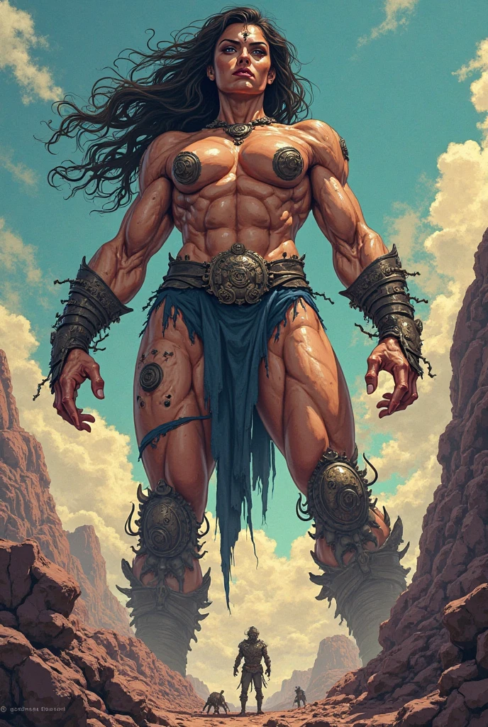 best quality,masterpiece,Ultra-high resolution,1 person,looking at the audience,one,Yamamoto Takashi style,
simple background,White_background,Machinery Division,Exoskeleton,Cold-blooded bearded man,toughboy style, Shirtless, muscle, tattoo