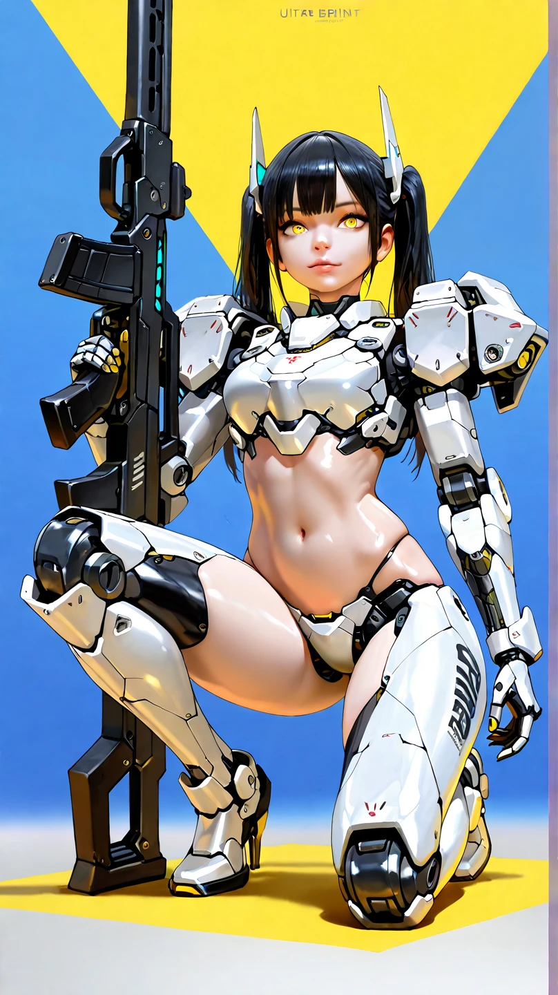 ((best qualityer)), (((Venom outfit))), (((slim))), (Muscles), (((Bettie Page style fringe))), (((Venom suit))), ((Perfect masterpiece)), (detailded: 1.4), (absurdrez), (((long hair with heavy bangs covering the entire forehead))), (((full body fitness, Venom symbol)), (((short hair woman, blushful))), 21 year old woman, beautiful sexy woman, giant robot pilot, wild with perfect corpo fitness, wearing small mecha battle armor clothes, tiny thong, Shonen manga style, clothing with Japanese cyberpunk graphic patterns, Halftone pattern and vertical stripes, earth tone, exiting the body of a giant robot, (((cowboy shot)))