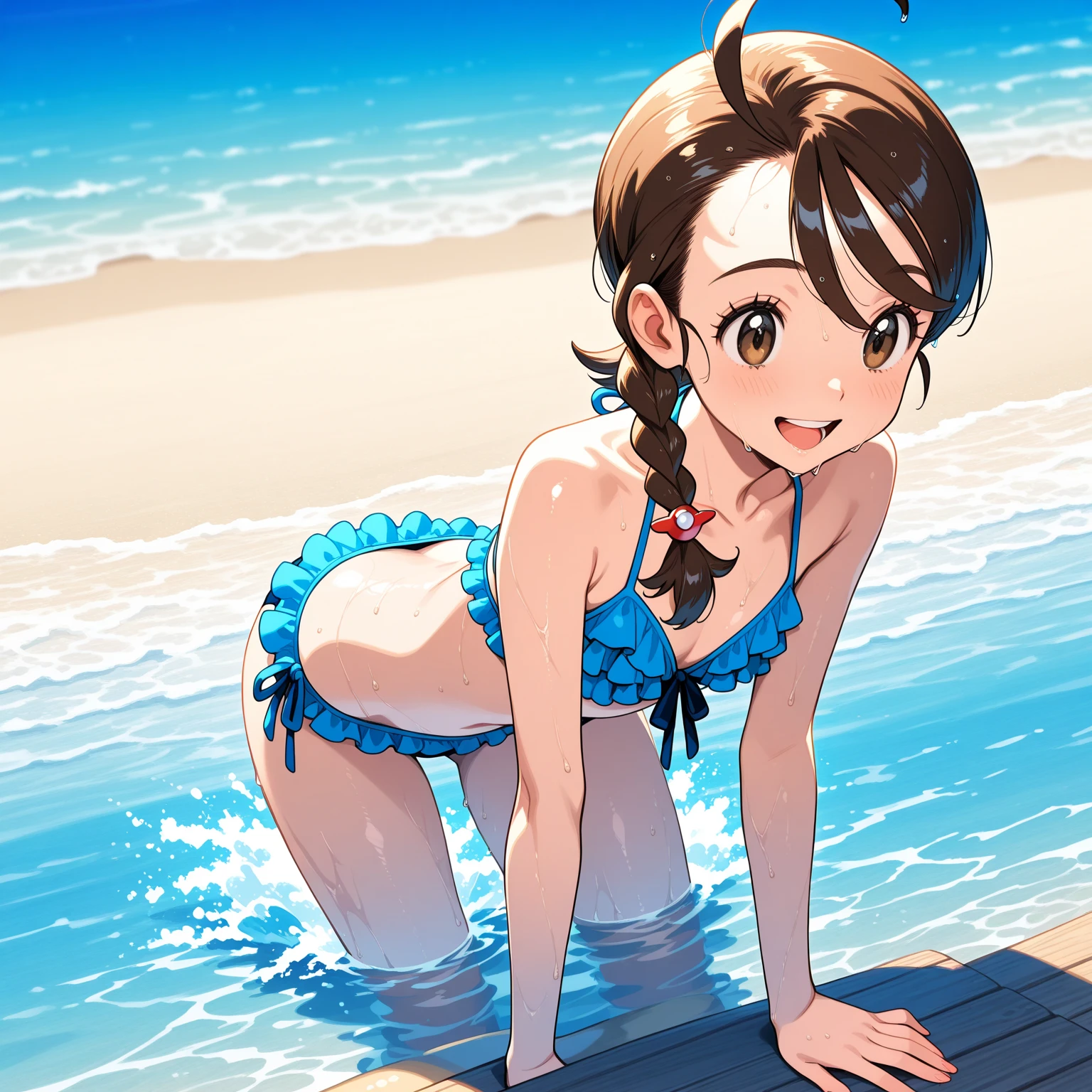 ??? in pool having fun, girl, bikini, swimsuit, tight