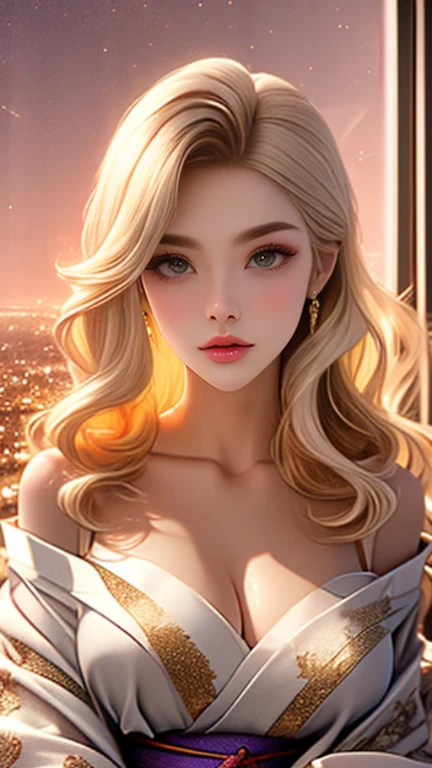 Beautiful woman、Arabian、Veil、Gold jewelry masterpiece、Highest quality、Ultra delicate、8k、、Blonde Hair、、Bustier