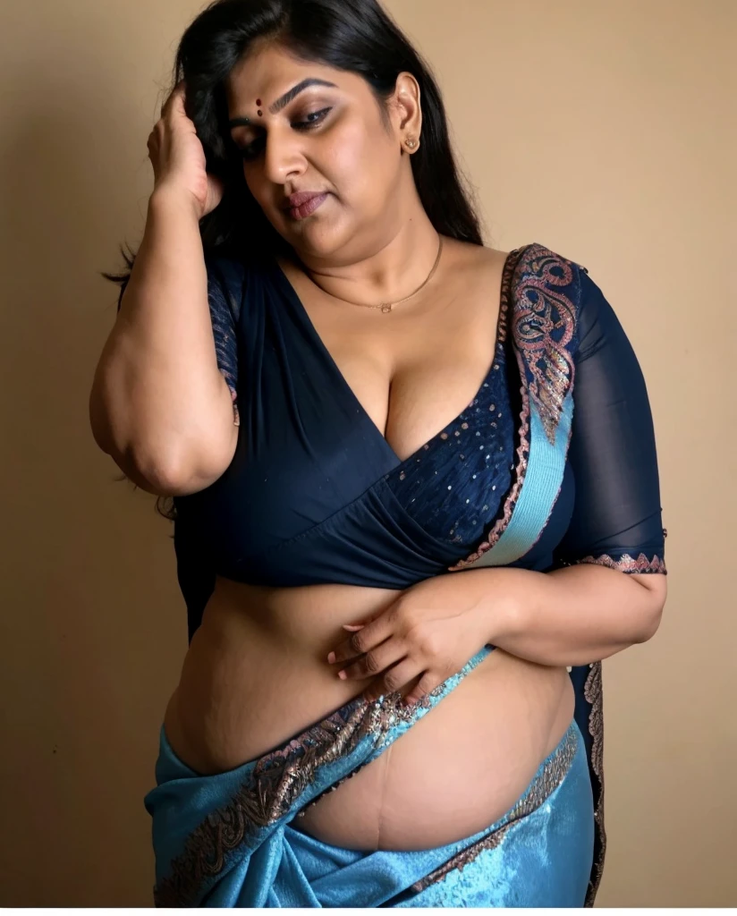 Sexy fat plus size indian bhabhi, 60 years old Woman, big Indian mommy, horny mommy, hot Amma, big Indian aunty bhabhi, wide body , heavy figure, sleeveless blouse, desi hot aunty, looks like Kriti Sanon, wearing sleeveless saree blouse, sexy sequin saree, bold saree fashion, bong saree fashion, bold hot photoshoot, sexy sequin saree, she has fleshy arms and fat wide belly, sexy armpits, showing her attractive fleshy figure, high quality skin, skin pores, skin texture, deep juicy navel, sexy navel folds, fleshy figure, jiggly belly, hyper realistic skin, RAW Foto, thick juicy figure,