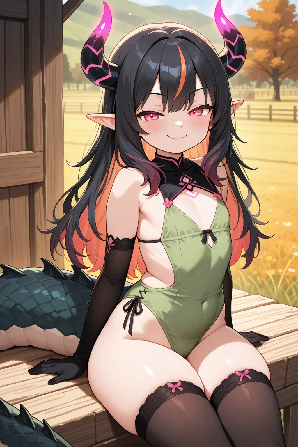 (masterpiece),  night,  full moon,  (crazy,  crazy smile,  yandere:1.2),  1girl,  short hair,  bob hair,  medium breasts,  (heart-shaped pupils:1.3),  hands on own face,  open mouth,  cat ears,  (lamia:1.2)