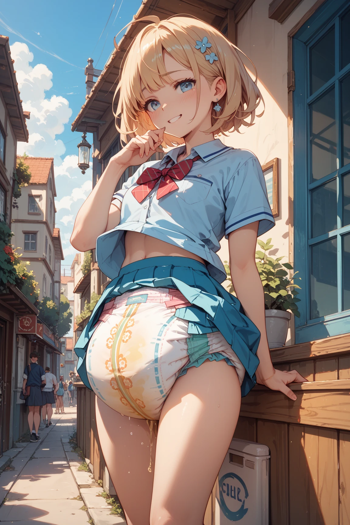 high school girl、Mini dress、festival、Date、summer、