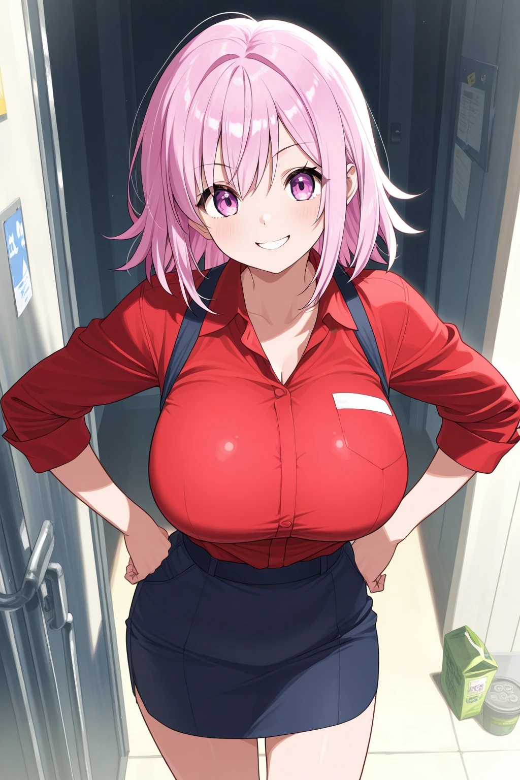 ((Best quality, 8k, Masterpiece: 1.3)), Sharp focus: 1.2, A beautiful woman with perfect body: 1.4, Thin abdomen: 1.2, muscular belly, ((Layered haircut, Large breasts: 1.2)), (White coat) (Small and beautiful hard nipple) wide stubs, (Thin and damp button up to shirt length: 1.1), (White shirt wet by rain), (Rain, Street: 1.2), Tabby body: 1.1, Highly detailed facial and skin texture, Detailed eyes, Double eyelid, tanned skin, sexy, tanned, dark skin, tanned body, exposed shoulders, neckline