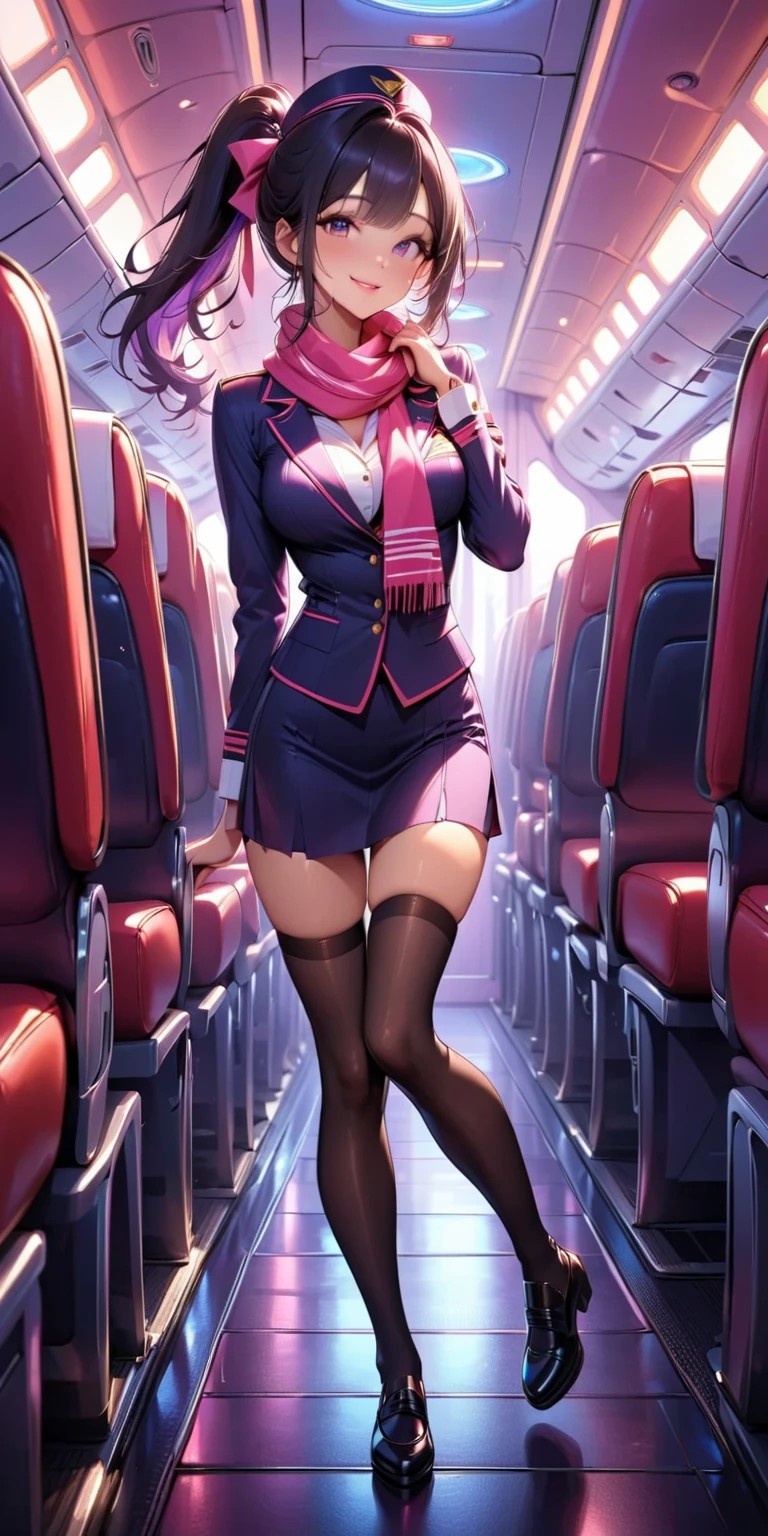 (Best Quality, High resolution, ultra sharp), (beautiful magical girl:1.2).karol G azafata . standing, full body view, long legs. Unique style, standing, long neck, big head, exaggerated hair, spongy hair, Small pieces, exaggerated expression, Surreal, Duck egg pink sweater with small polka dots., details, pink horse hair, spongy, socks, magical background, hand drawn style,pencil drawing,beautiful, fluid lines, clean and sharp contours, Clean composition, peinado tangled, art deco, tangled, 3d crunch, cinematographic,,( cyberpunk 2.1), (background inside a plane:1.4), (airplane seats in the aisle :1.4), (fingers detailed:1.4), (showing panties miniskirt stewardess :1.4), (blue  miniskirt :1.4), (She has a pink stewardess mini top ), (fingers detailed:1.4), (perfect anatomy), (skirt lifted by itself: 1.1), (skirt lift: 1.3), (showing white panties: 1.3), (only), (showing panties with children&#39;s print :1.4),( pose dinámica vaquero), (anatomía perfecta :1.4) 