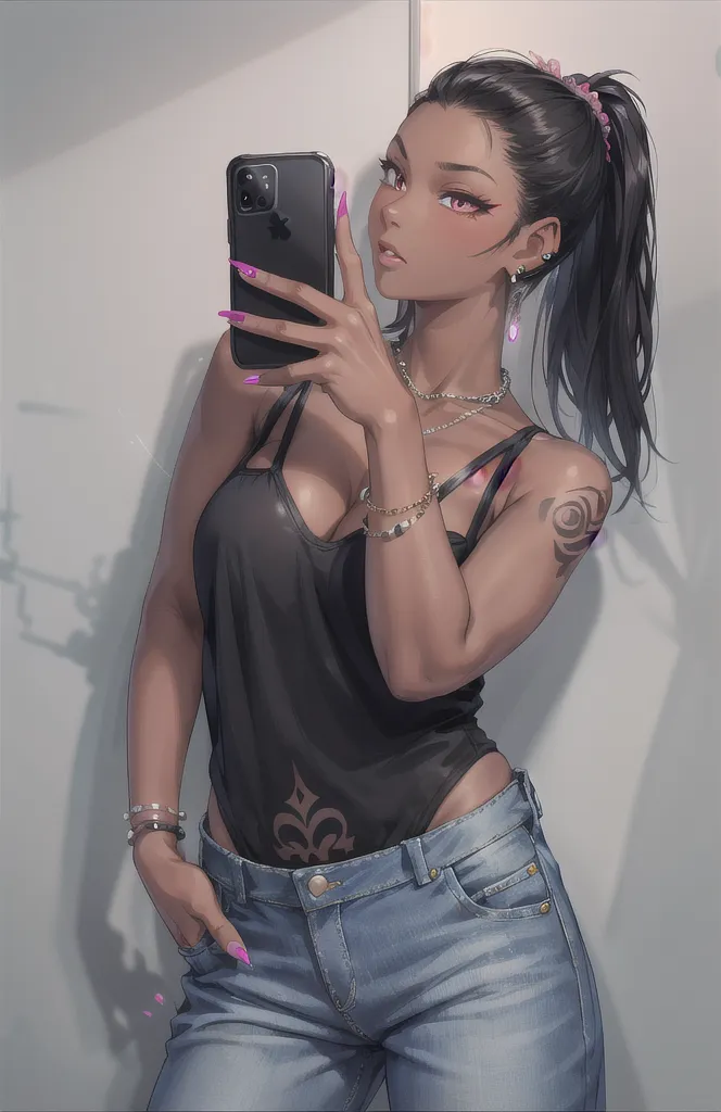 realistic,photorealistic,photo-realistic:1.37,4k,8k,highres,masterpiece:1.2,ultra-detailed,detailed tattoo,detailed tattoo on back,beautiful detailed eyes,beautiful detailed lips,extremely detailed eyes and face,long eyelashes,naked female figure,big butt,short dark hair,tied black hair((Beautiful nipples))((Lying face down on the bed))((Many tattoos all over the body))((Intellectual glasses))