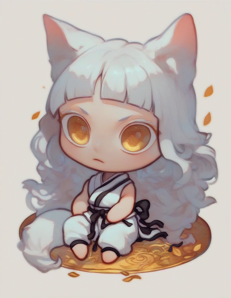 Red fox: crisp fur、Orange、inner ear is white、sit down on one's knees、spread your hands wide、limbs are white、Orangeの目、((Ahegao)))、((Covered in semen))、((tentaculata))、wearing a chinese dress、((crucifixion))、、I'm wearing sarashi instead of pants.、(My mouth is being touched by tentacles)、(medium breasts)