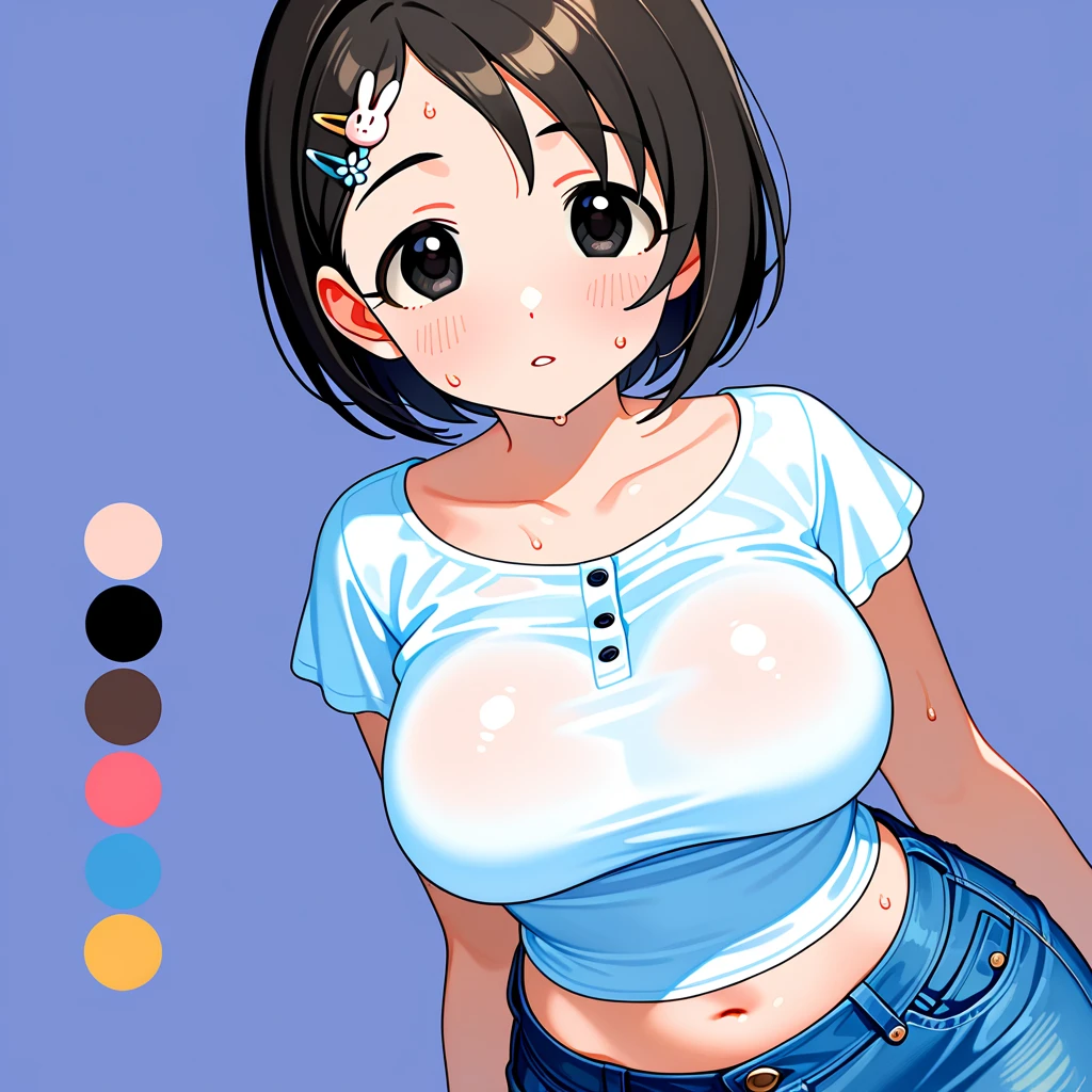 nude,Completely naked,30-year-old woman、Mother,Married women,,Black Hair,Shortcuts、Short Hair、whole body、Being grabbed by the chest、Nipple being held by a finger、Pinch your nipples with your fingers、Hands on chest、My breasts are being massaged、A man is rubbing my breasts、Man's arm、Adult male behind、Focusing on couples (Men and women)、後ろからMy breasts are being massaged、Two characters、A large number of hands、Hand on stomach、My arm is being grabbed、Soft Breasts、Punch in the chest、Five fingers