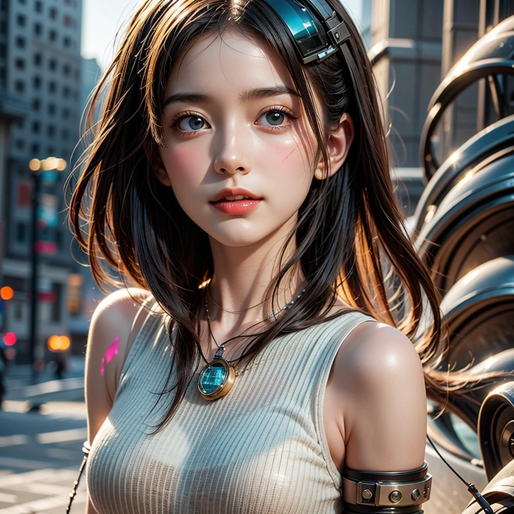 A girl,petite,realisticlying,The upper part of the body,Realistis,Floating hair,Detailed face --auto