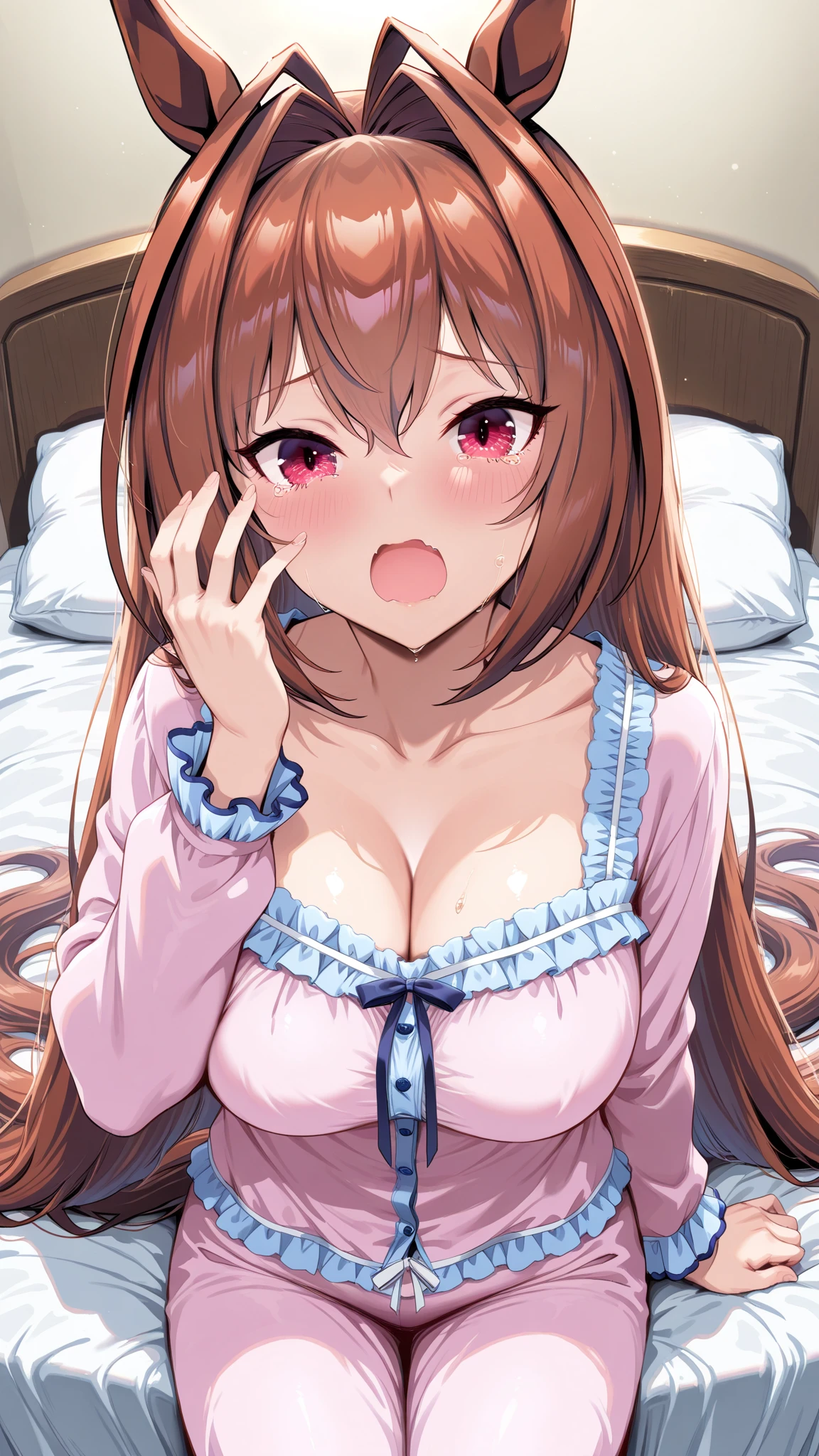 Very detailed、(8k, RAW Photos, highest quality, masterpiece:1.2), (Very detailed 8k wallpaper),shape、Professional Lighting,Sharp focus, Written boundary depth、
Browsing Caution、Clear Eyes、Perfect ???????、With a girl、12 years old、camisole、Micro Mini Skirt、、(blush:1.5),Open Mouth,、,、imminent kiss,(Plump thighs:1.2)、