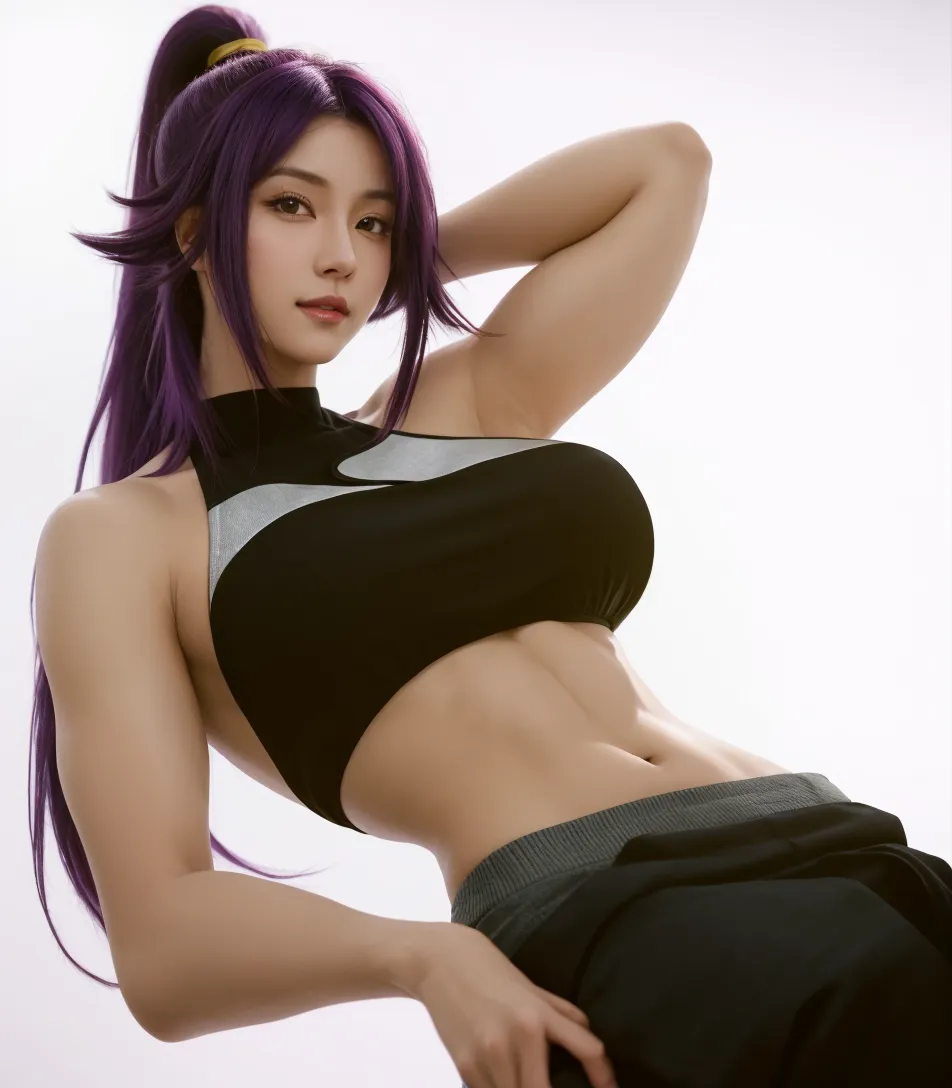 AIBeauty、Prompto holding a cat、constellation、Night Sky、starry sky zoo、Real Beauty、Show off your whole body、Purple Hair、leggings、camisole、Spread your legs