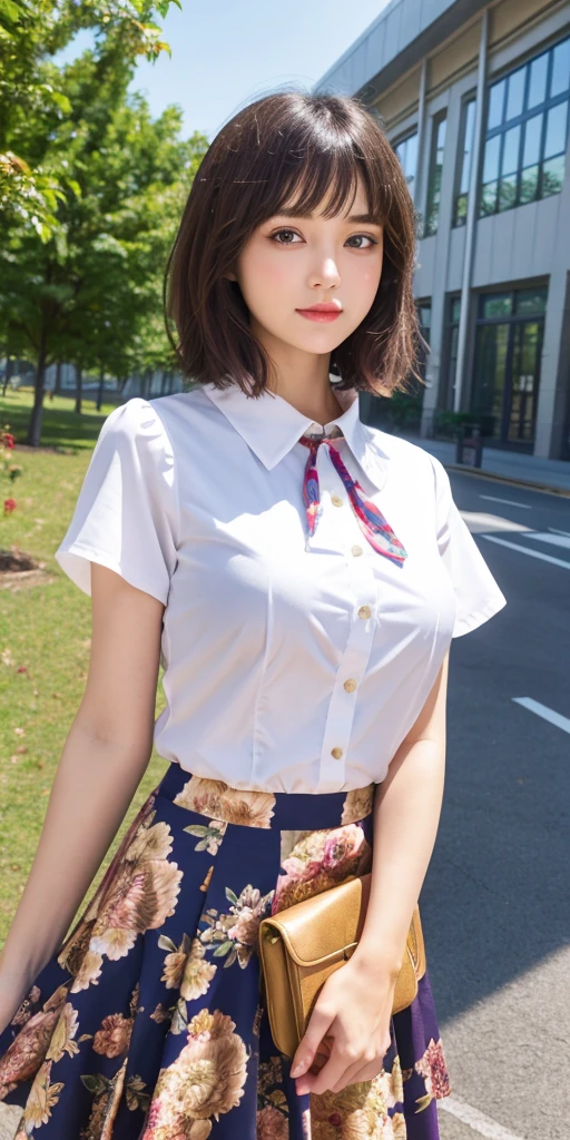 masterpiece, best quality, illustration, Super detailed, fine details, High resolution, 8K,wall paper, perfect dynamic composition,(Details High quality, realistic depiction of eyes:1.3), straight hair, ,white shirt), green plaid short skirt, green ribbon, black hair color, Big Natural Color Lip, hotel room, crying a little、 Harajuku style、20 year old girl、cute type、lolita, Gravure Idol, full body photo、focus on crotch, huge breasts