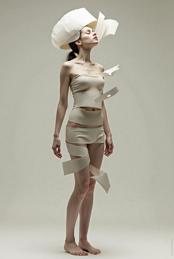 skirt lift , cute big breasts, (invisible, no human, headless, handless:1.5)