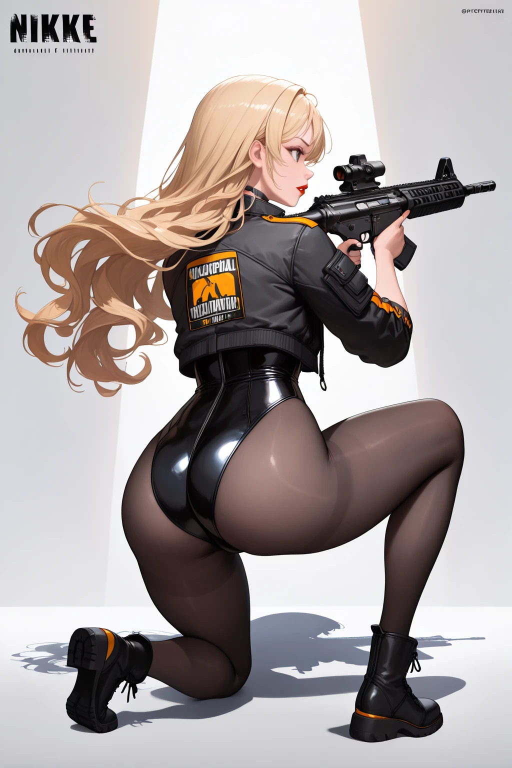 Shakira, back showing her ass, in low pants, full body in high definition with a vinyl record for the footrest in an excellent evolution 8k (( Miniature toy for the collection --aut --auto --s2