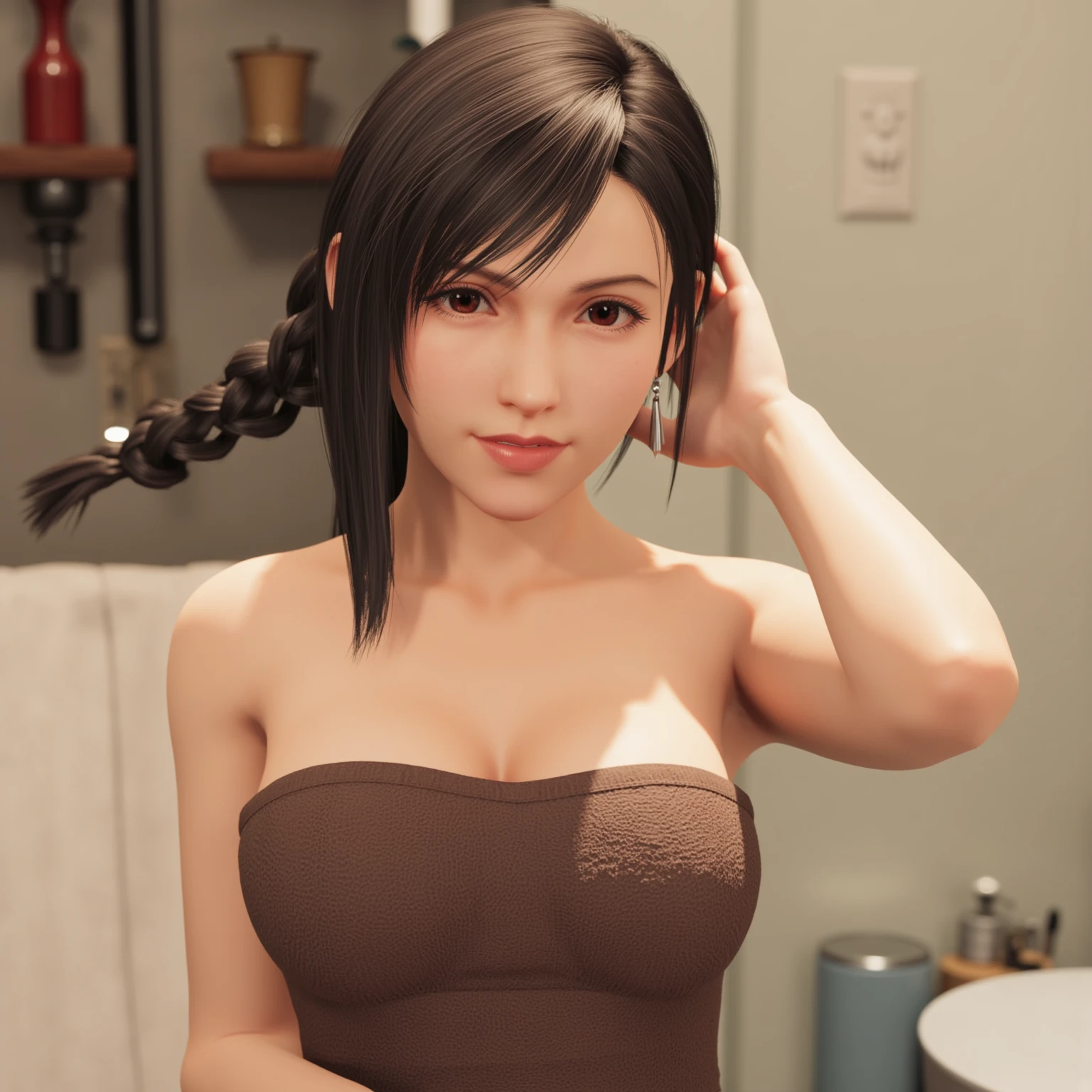 Sexy girl in bathroom