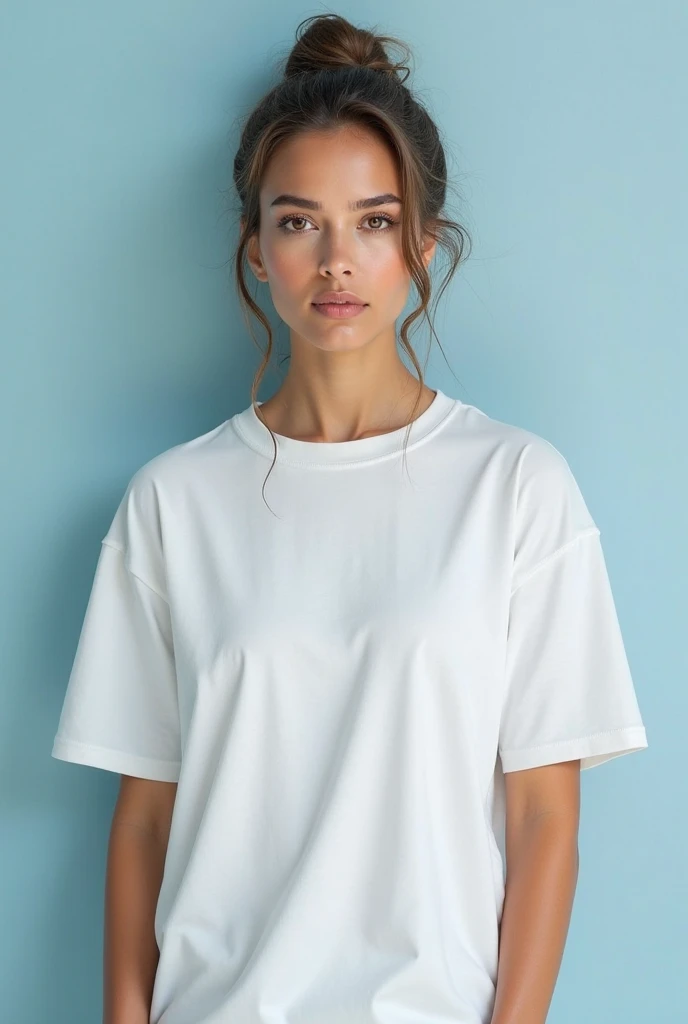 Plane white downshoulder tshirt