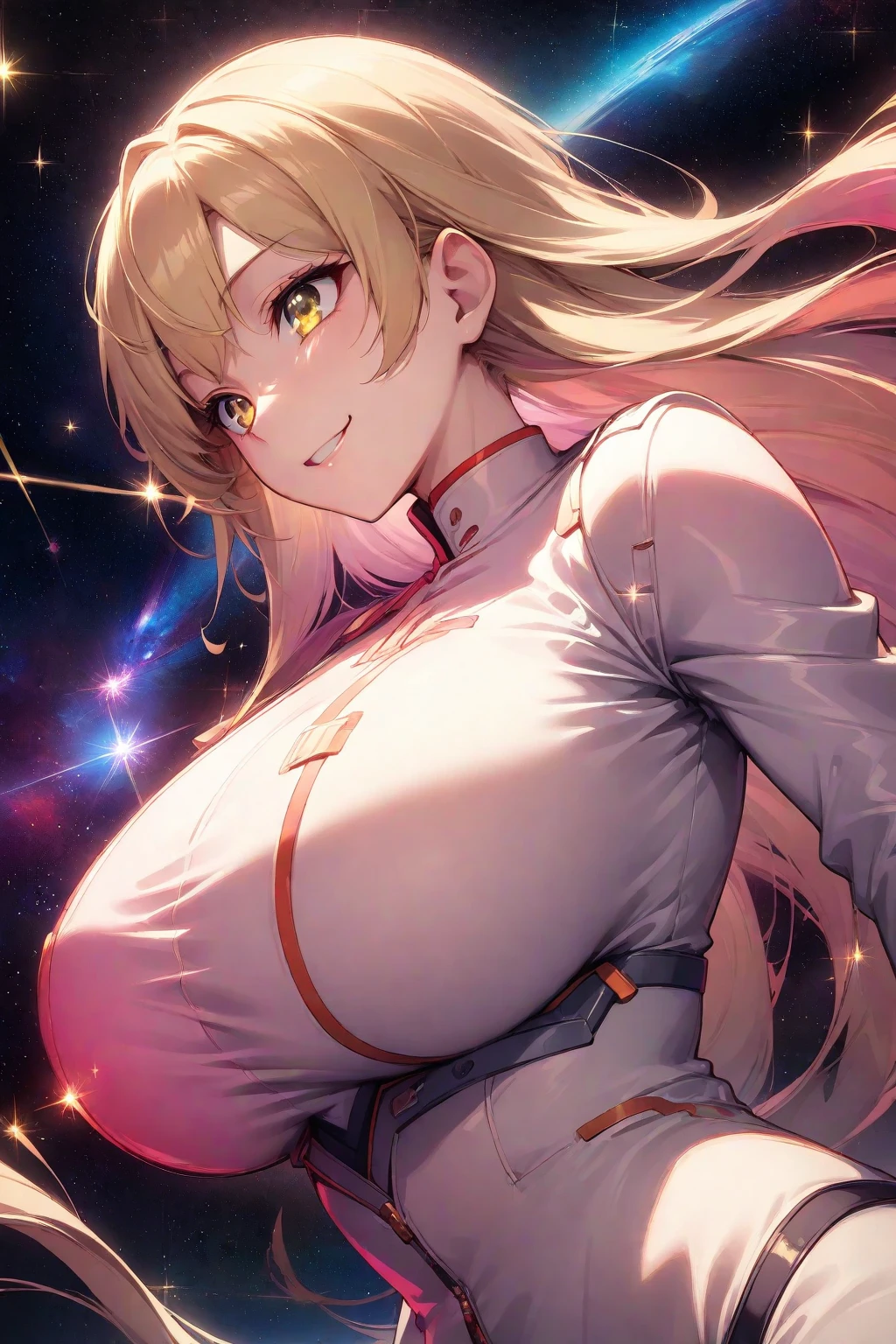 One girl、whole body、shiny blonde hair, Bobcut,Curly Hair、Dog ears、Red sparkling eyes、Wink,detailed cute eyes,(glowing eyes:1.4),laugh heartily,((Droopy eyes))、22 years old,nurse's outfit,posing,skinny body shape,short of a person,heart shaped pupils,smiling,smile open mouth,flushed cheeks,whitesmoke background color,looking at viewer,masterpiece, extremely fine and beautiful,masterpiece,