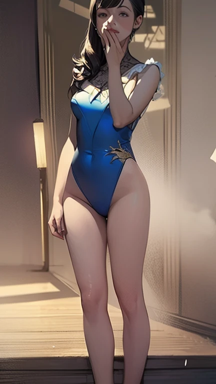 ((Highest quality、、masterpiece:1.3)), Upper Body、Long legs、Sharp focus:1.2, Beautiful woman with perfect figure:1.4、(Smiling:1.2), double eyelid、30-year-old female、Sexy pose、((((Close your mouth、One Woman、メイド服))))、
