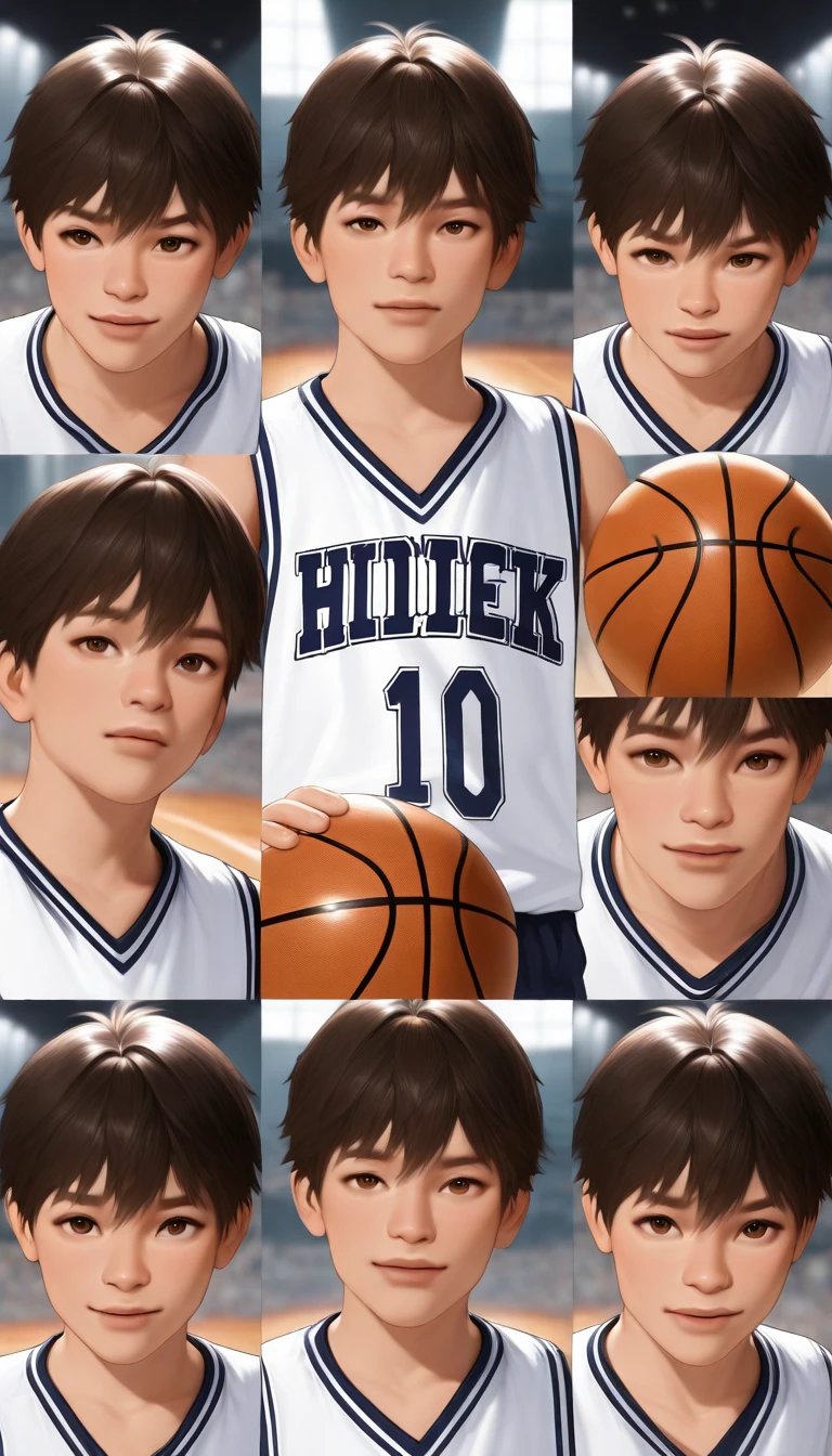 masterpiece,best quality,highres,1boy,solo,Rukawa Kaede,1990s \(style\),simple background,white background,basketball uniform,<lora:Rukawa Kaede:0.0>,
