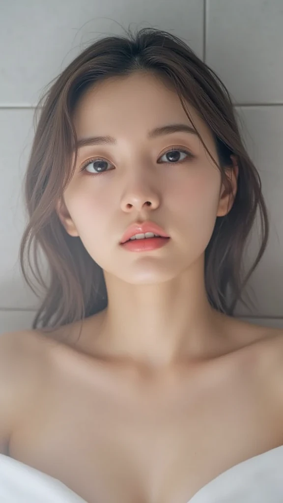 Best quality, Realistic, Photorealistic, extremely detaile, An extremely delicate and beautiful, RAW photo, 4K,8K,Professional lighting, Dynamic lighting, light in face, Depth of field, solofocus, Upper body photo, Japanese and Korean beauties,South Korean beauties,A 20-year-old female, Brown hair, Brown eyes, White teeth,Fashion girl, Beautiful eyes, Large breasts,perfect boobs,Real face, Real skin, Realistic face, Realistic skin, Detailed eyes, Detailed facial features, detailed clothes features,Translucent clothes,(fashionable attire:1.3), (fashion hair: 1.3) dynamicposes,Detailed face and breasts, (PureErosFace),