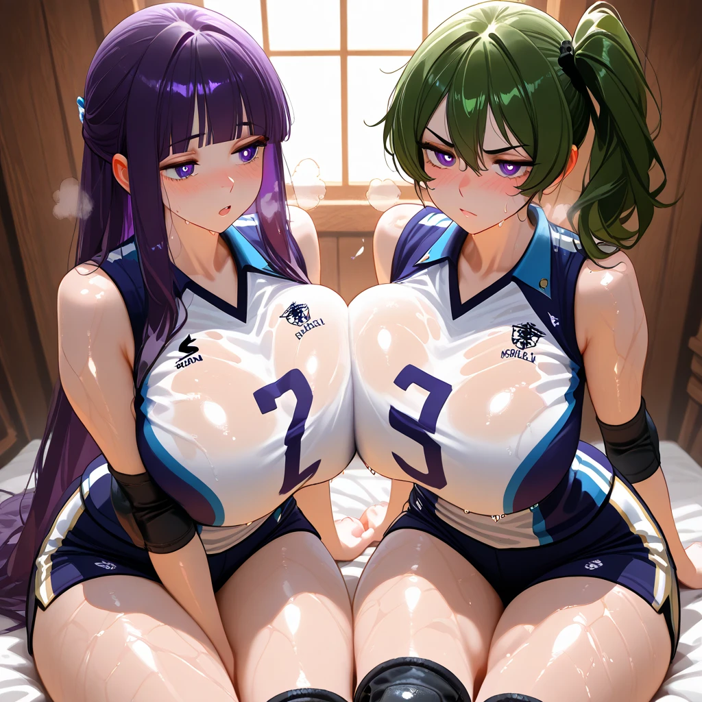 ((solo))(((One Woman))),(Highest quality,4K,8k,High resolution,masterpiece:1.2),Very detailed,(current,Realistically,Realistically:1.37),Ultra HD face, (((Lower Body))), Akiyama Rinko, High heel boots, Bondage, Shiny clothes, fishing net, , Overwritten, , incision, Covering the belly button,Long white hair, Through the bangs, ponytail, Blue Hair, 1 sister, Lesbians all over the world, masterpiece, Highest quality, Great cleavage, Beautiful Scrupulous Eyes, Scrupulous,Blushed, Lop, TİTS, Plum, Crispy, , White skin, Huge , Swelling like crazy, Large shoulder blades, large chest and thin waist,,,, The pelvis is larger than the shoulder blades, Fitness Model, Red cheeks, breathe, Sweaty, Soaking wet, Wheezing, Shy and nervous expression,