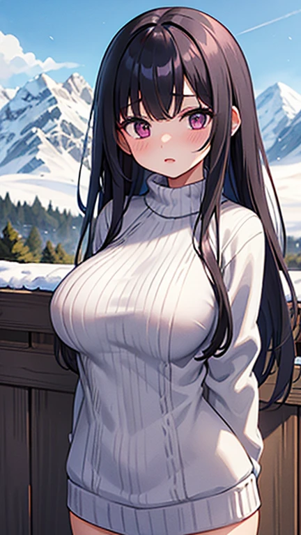 TAKEBAYASHIGTNH
BLACK HAIR, SWEPT BANGS, HAIRCLIP, STRAIGHT HAIR, LONG HAIR, GREEN EYES, , empty eyes , large breasts, nipple, Running, , Heavy snowfall area frozen wet crying mountain Alone, Smile , crying, Naked