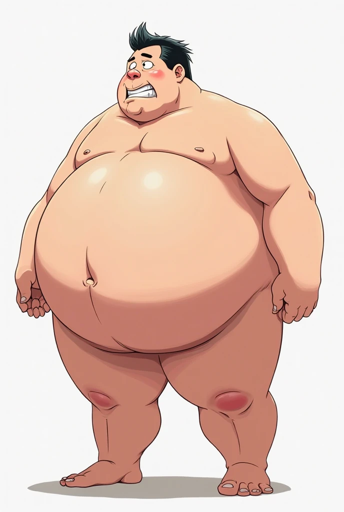 chernobog, big belly, chubby, male focus, stomach, underwear, detailed bulge, giant balls, nipples, sexy pose, cumming, sex