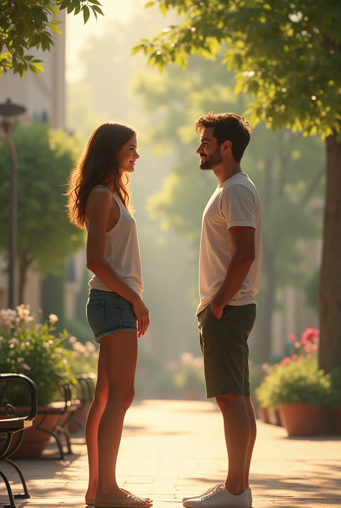 180 cm boy and 135 cm girl together as a couple in standing position

