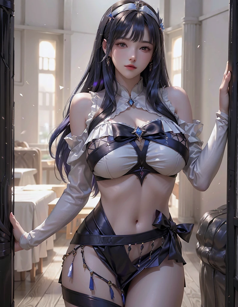 Royal sister,Detailed eyes,详细的脸,mature face,Ripe body,Tall body,Seductive body,Long legs,4k,k hd,fleshy feeling,White translucent lace,White plump delicate body,Beautiful face,Cherry small mouth,Beautiful and delicious(3D royal sister),a plump buttocks,