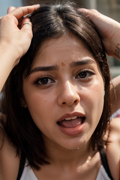 One Girl,Nude,、Browsing Caution,creampie,Spread your legs,10 years old、ponytail、Squirting、Black Hair,Brown Skin、Sunburned skin、Composition from below、look down、Are crying、painful expression、painful、Looks painful