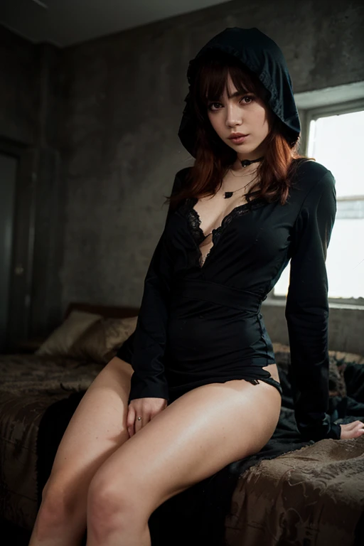 masterpiece, best quality, Surreal, Ultra Detailed, 8K resolution, RAW photos, Clear focus, (1 Girl), Solitary, Beautiful face, Perfect body, Mature woman,35 years old, Full body portrait, Nanosuit, Messy hair, very detailed,Movie, Movie light, Dark theme