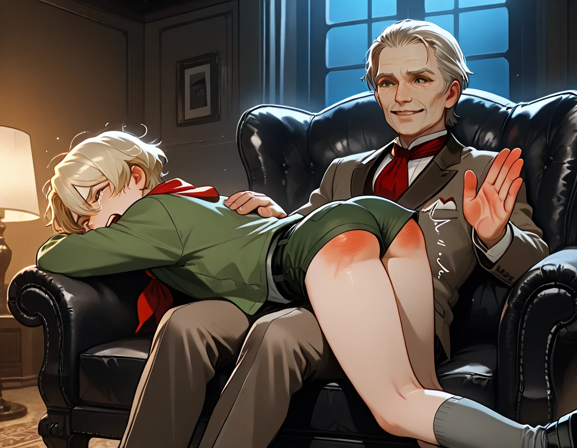 (((2 characters- A sexy blond young adult male russian soldier blushing as he is getting bdsm spanked by his elder colleagues and captain ))), NSFW, hentai, yaoi,((yaoi hentai)), porn, pubic hair, ((red spanked butt)), butt focus, ((well drawn testicles and penis:0.2)), ((art inspired by Ppatta’s yaoi hentai comics)), snowy setting, ((young soldier x elderly strict naughty captain yaoi:0.3)),(((“mmm, ahh spank me harder,captain!!!”))), ((swollen spanked male blushing butt:0.2 )), ((pants pulled down)), ((group bdsm orgy hentai)), (fuck tax), ((butthole fingering with gloves:0.2)),