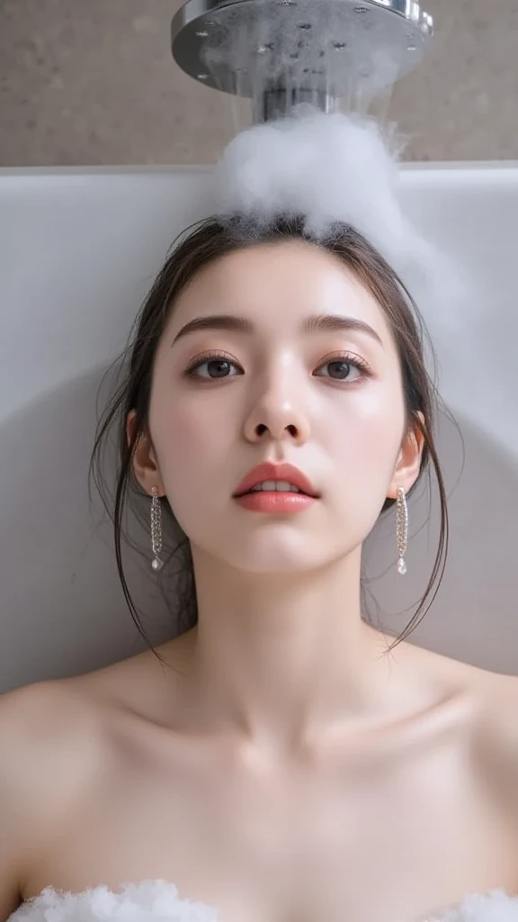 goyoonjung sitting in the bathub, best quality,looking away, (photorealistic:1.2), wet, (white buttoned shirt:1.1), half body, [detailed face:0.2], detailed skin, medium shot

<lora:goyoonjung-v1-1.5:0.77>