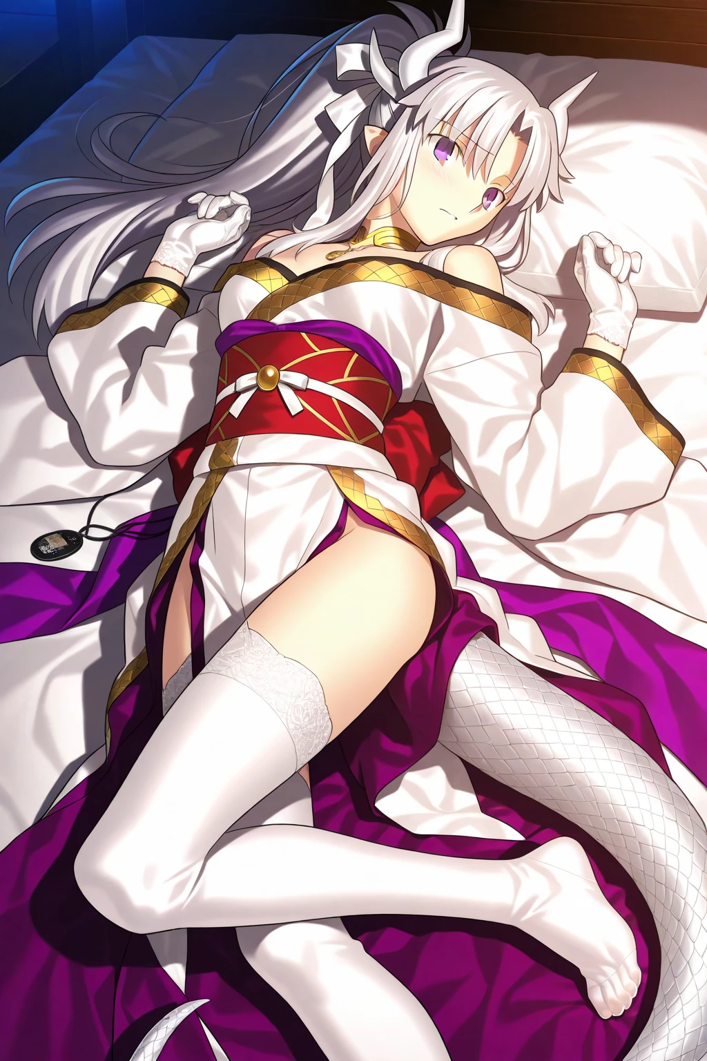carmilla, pechos medianos, vestido negro, capucha, hood pelo blanco, hermoso rostro, ojos azules, (Obra maestra:1.2), Mejor calidad, absurdos, high resolution, fondo de pantalla extremadamente detallado, perfect lighting, Desde abajo, medias, stockings, tacones, hig heels, pussy, nsfw,+18