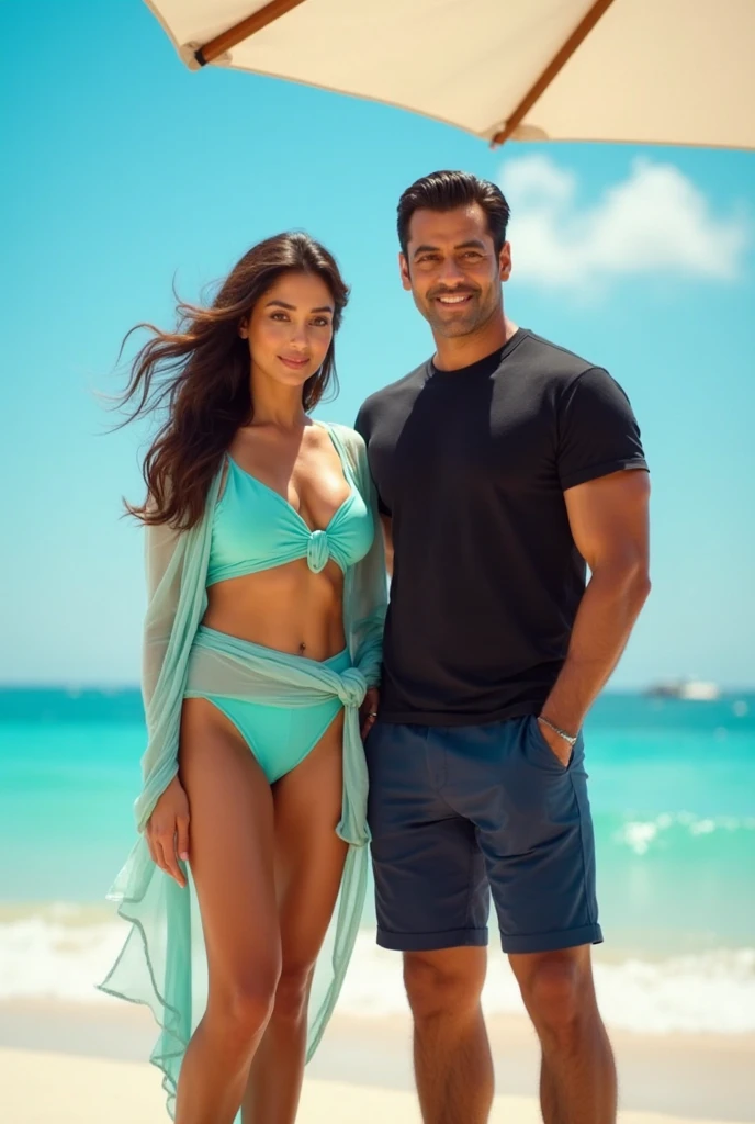 Salman Khan with Karina Kapoor bikini 4k'