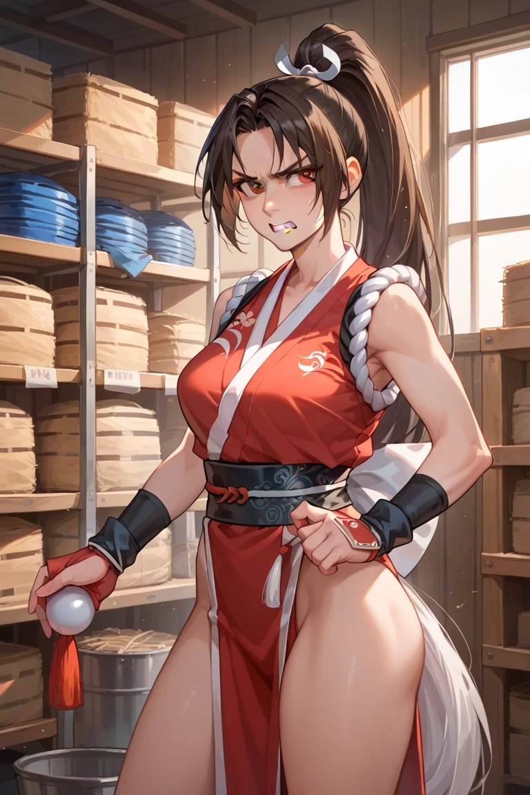 (((Intense action pose:1.6)))、((8K)), ((32k)), ((Highest quality)), ((masterpiece)), ((超High resolution)), ((Tmasterpiece)), (((head shot:1.6)))、((8K)), ((32k)), ((Highest quality)), ((masterpiece)), ((超High resolution)), Fine skin、女性1 person、pink sexy dresses、((Mai Shiranui:1.2)), Expose your shoulders、Brown Hair, Brown eyes, Long and high ponytail, hair band,  1 person、Captivating smile, 25 years old, Japanese Mature, beautiful指, beautiful長い脚, beautiful体, beautiful鼻, beautifulキャラクターデザイン, Perfect Eyes, Perfect Face, jewelry, hair ornaments, king of fighters,((Large Handheld Fan:1.6))、
(Tabletop, Highest qualityの, Highest quality, beautifully、beautiful: 1.2), Very detailed, More detailed,適切な体のProfessionalポーション,Tabletop,Ultra-high quality output images,High resolution,Intricate details,Very delicate and beautiful hair,Realistic photos,dream-like,Professionalの照明,Realistic Shadows,Focus Only,
(Big Breasts:1.2,) , フローティングスカートFine skinの質感, High quality fabric, High quality metallic texture、((Beautiful and dense face))、RAW Photos、Professional, Ultra-fine painting, ((alone)), beautiful胸、Highest quality, Very detailed, Very detailed詳細, Finer details, so beautiful,(Five Fingers, Four fingers and thumb),Concept Art, Anime fantasy artwork, Detailed fantasy art,8KHigh resolution, Detailed Art, 8 Slim legs, Defined, Defined fingers