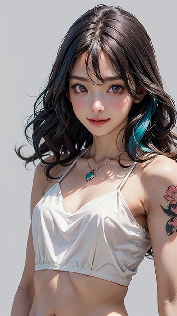 (Browsing Caution:1,4),Mix 4, (8k, RAWphotograph, Highest quality, Tabletop: 1.45), (Realistic, Realistic: 1.37),illumination, night, プロのillumination, photographn mapping, Radio City, Physically Based Rendering, Gradient Brunette, 高品質のphotograph, High resolution, 1080P, (Detailed facial depiction), (Detailed description of the hand), (Delicate CG), Extreme light and shadow, Rich details, (Detailed facial features), (Highest quality), Look in front of you, Highly detailed face, Highly detailed lips,  超High resolution, (truth: 1.4), photograph, 1 Girl, [(sad)],  , Thin limbs, movie, Cool pose, I Cup, Highest qualityな完璧なボディ, photographのような, (1 Girl: 1.3), Perfect balance, (Huge, Perfect breasts, Areola),(Realistic, Realistic:1.37),One Girl, Cowboy Shot,Professional Lighting, Photon Mapping, Radio City, RAWphotograph、(Realistic:1.4)、Octane Rendering、Complex 3D rendering with ultra-detail, Studio Soft Light, Rim Light, Crisp details, Super detailed, Realistic skin texture, detailed aspects, Beautiful details in the eyes, Highly detailed CG Unity 16k wallpaper, Compensate, (Detailed Background:1.2),Highest quality, 超High resolution, Tabletop, One Girl, One Girl,alone, Upper Body,Show Viewer, White Background, Multicolored Hair, Compensate , Lips parted, Black Lips, eyeliner, Gothic, Goth Girl,((Light on the face:1.2)),((movie照明:1.2)),(Photorealism:1.4),((30 piercings in left ear)),((necklace)),((A woman who is always smiling)),((nightのプールサイド:1.4)),((Facial lighting:1.1)),((Upper Body:1.2)),((Delicately draw the face:1.2)),((Multicolored Hairの色:1.1)),((Pixie Cut:1.4)),(((Completely naked))),(((nsfw))),((Small breasts:1.4))