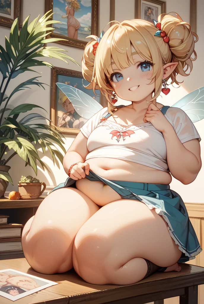 forest, mountains, fairy, wings, :3, pointy ears, (2girls:1.8), (height_difference:1.5), (size_difference:1.2), (forest: 1.2), cliffs, hills, (giantess:1.3), small breasts, smug, bangs, hair covering eyes, :3, >:D, a crowd of adventurers on a hill below the ass of a giantess, adventurers on a platform in front of the ass of a giantess, (multiple_girls:1.5), (1girl:1.5), (rear end:1.2), hills, cliffs, (minigirl:1.4), (minigirl on a hill: 1.2), (adventurer:1.2), (robe:1.1), (knight:1.1), (wizard:1.2), naked, shiny skin, cameltoe